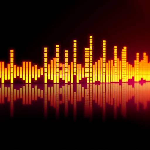 Image of audio waveforms, representing the mastering process of optimizing audio for playback.
